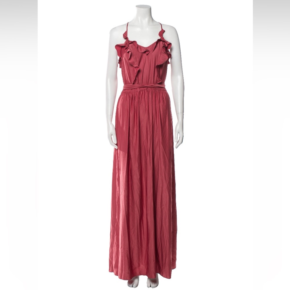 Rebecca Taylor Ruffle Detail Maxi Dress
